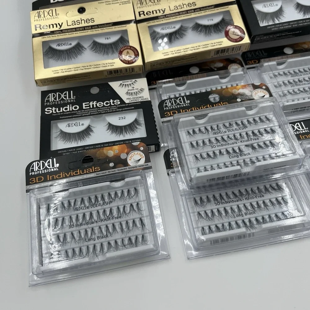 Ardell Professional False Eyelash Lot Lash Contour Remy Studio Effect Individual